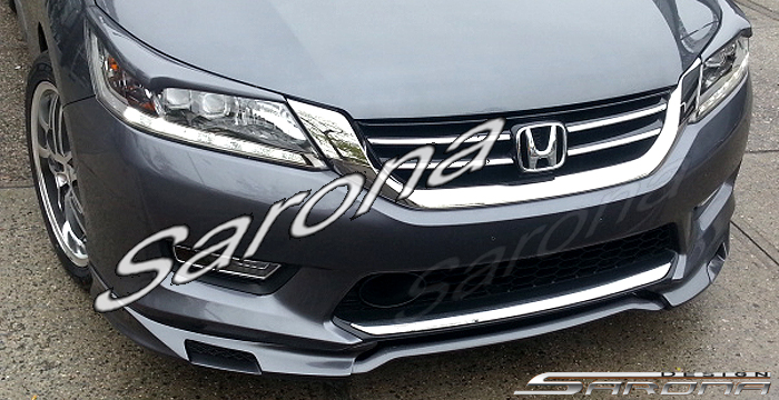 Custom Honda Accord  Sedan Front Add-on Lip (2013 - 2015) - $390.00 (Part #HD-010-FA)